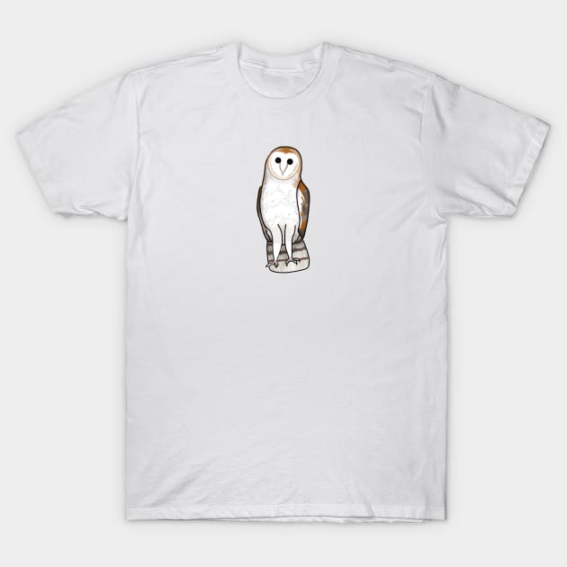 Beautiful Barn Owl (Very Small Print) T-Shirt by Aeriskate